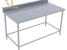 BÀN INOX 1 TẦNG CÓ GÁY