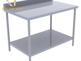 BÀN INOX 2 TẦNG CÓ GÁY