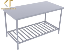 BÀN INOX CÓ KỆ SONG DƯỚI