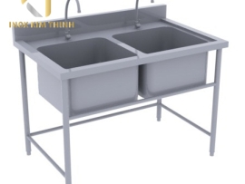 CHẬU RỬA CÔNG NGHIỆP 2 HỘC