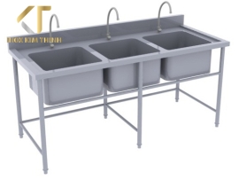 CHẬU RỬA CÔNG NGHIỆP 3 HỘC
