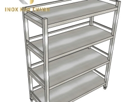 KỆ PHẲNG INOX 4 TẦNG