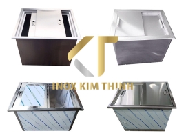 THÙNG ĐÁ INOX ÂM BÀN