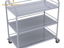 XE ĐẨY INOX 3 TẦNG