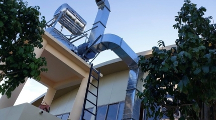 Hướng dẫn bạn đơn vị thi công hút khói tại bàn quán nướng