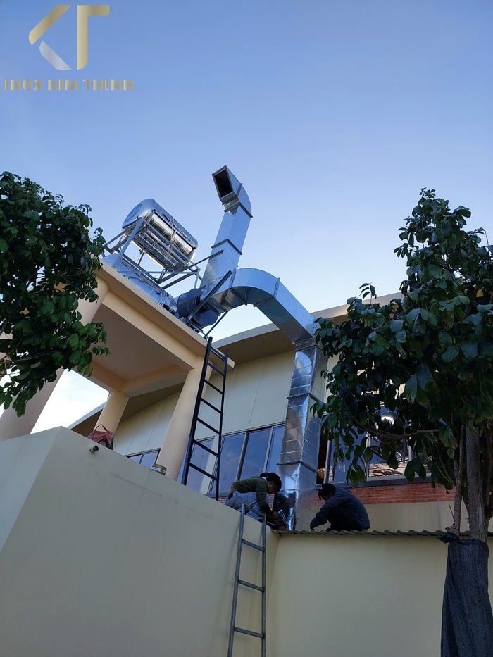 Hướng dẫn bạn đơn vị thi công hút khói tại bàn quán nướng