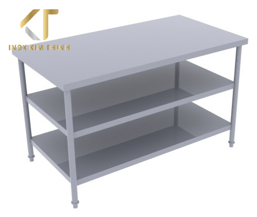 bàn inox 3 tầng