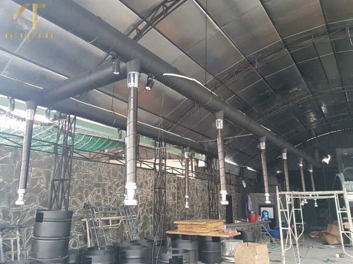 lắp đặt hệ thống hút khói bếp nhà hàng tại Bình Dương