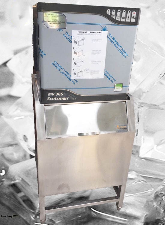 thùng đá inox cho máy làm đá
